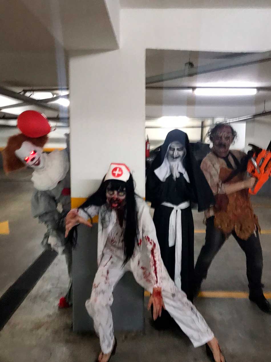 Enfermeira, Freira, It e Leatherface em Tatuapé