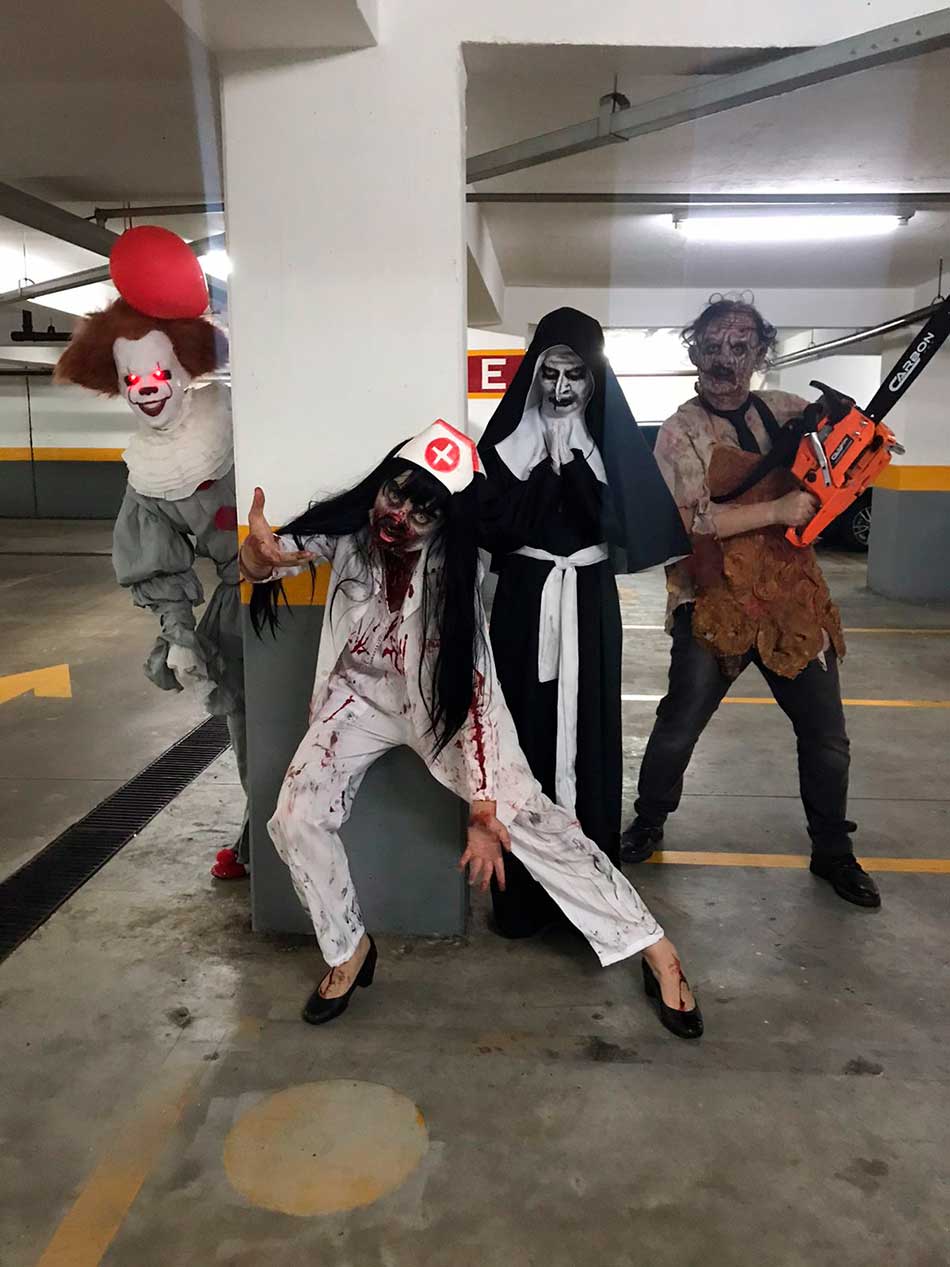 Enfermeira, Freira, It e Leatherface em Tatuapé