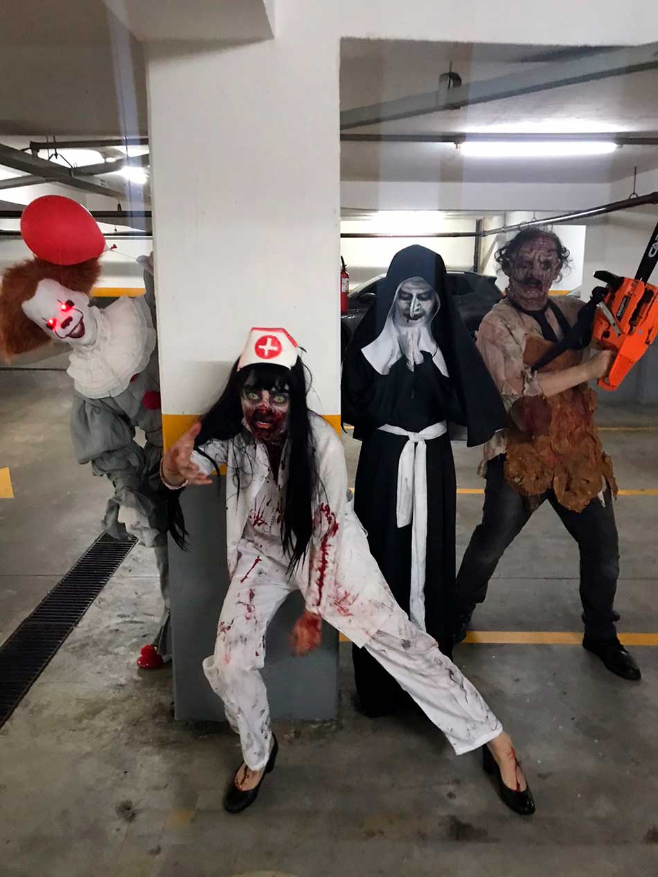 Enfermeira, Freira, It e Leatherface em Tatuapé
